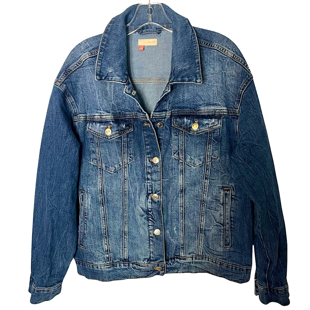 Anthropologie Pilcro Blue Jean Jacket